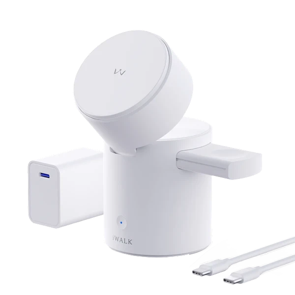 iWALK StandMe Auto 15W Foldable 3-in-1 Wireless Charging Stand
