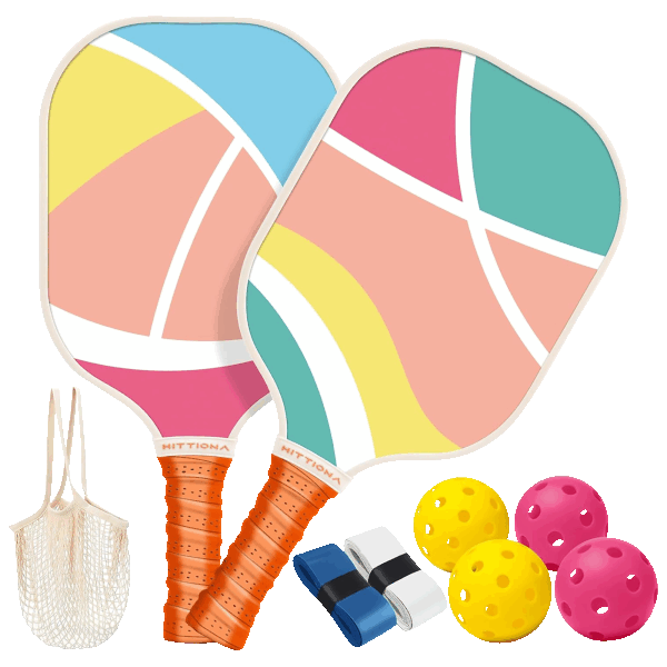 Hittiona 2-Paddle USAPA Approved Vitality Pickleball Racket Set