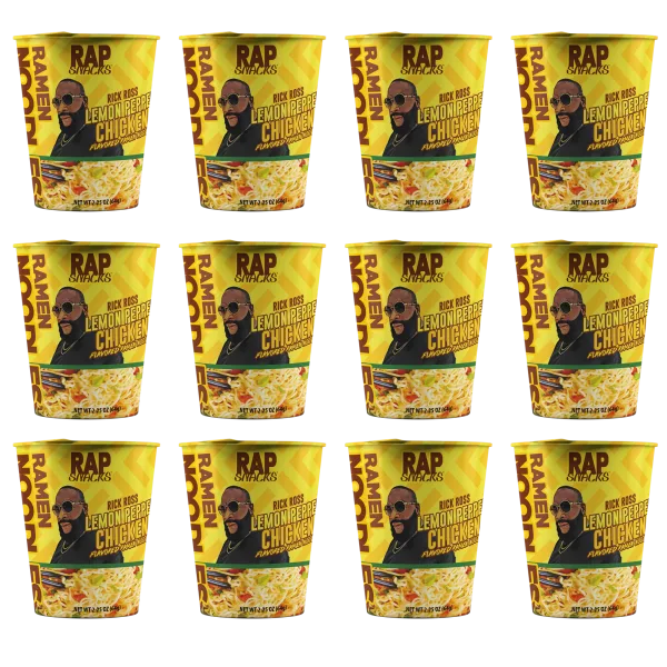 12-Pack: Rap Snacks Rick Ross Lemon Pepper Chicken Ramen