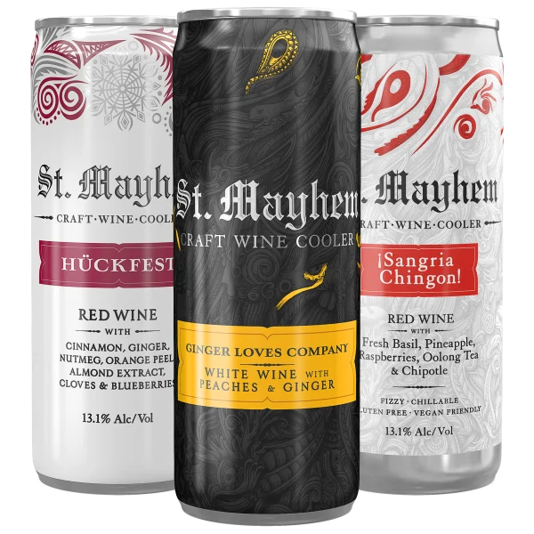 St. Mayhem Craft Wine Cooler Canned Wine