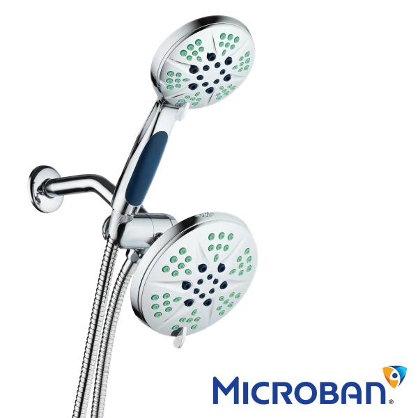 NOTILUS Antimicrobial 3-in-1 Rain Shower Spa Combo