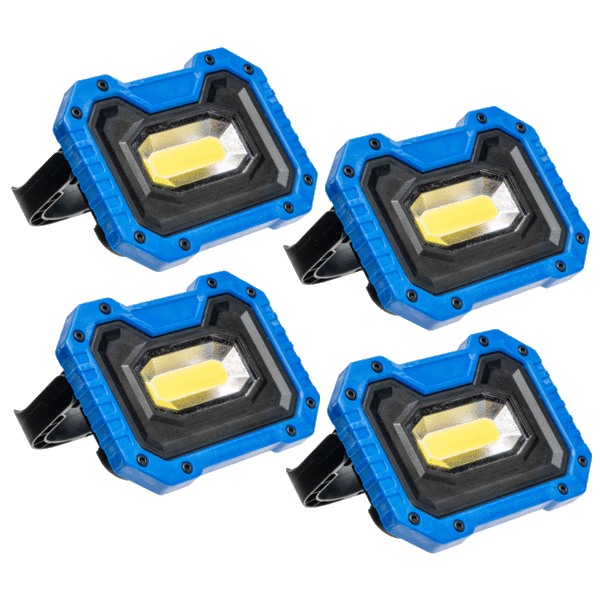 4-Pack: BrightEase LED Work Lights with Magnets