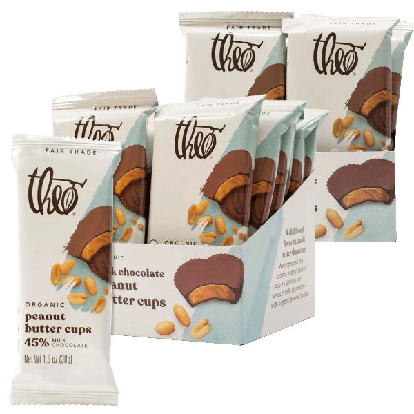 24-Pack: Theo Organic Peanut Butter Cups