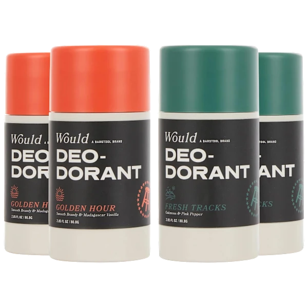 4-Pack: Would Aluminum Free Natural Deodorant for Men