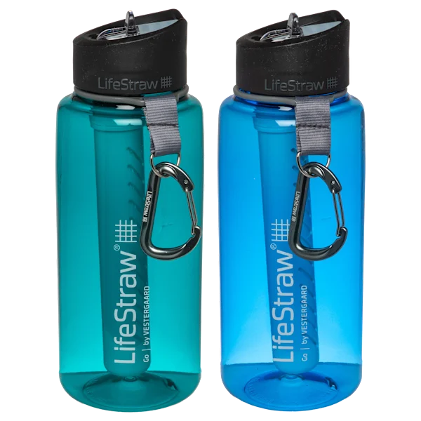 2-Pack: Lifestraw Go 1L Water Filter Bottles