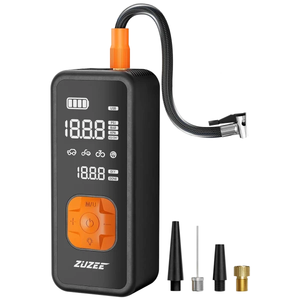 Zuzee Tire Inflator Portable Air Compressor with Digital Pressure Gauge