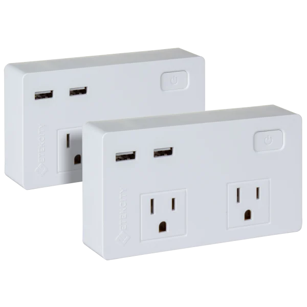 2-Pack: Etekcity 5610 Joule Wall Surge Protectors with 2 USB Charging Ports