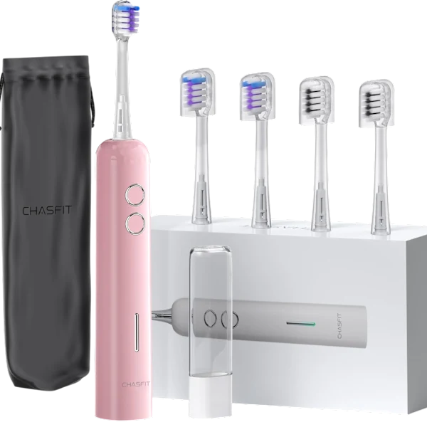 Chasfit Oscillating Sonic Toothbrush with 4 Brush Heads