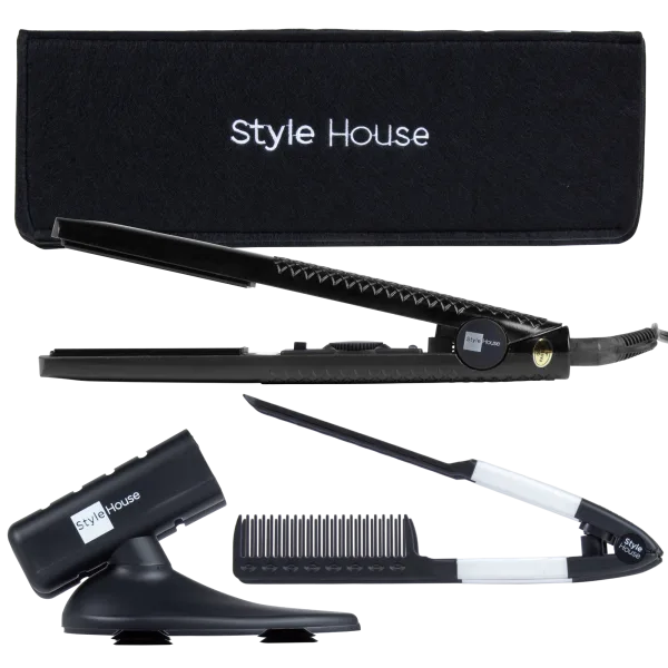 Style House Professional Ceramic Styling Iron with Accessory Set