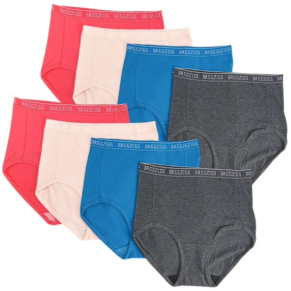 8-Pack: Breezies Signature Jersey Knit Full Brief Panty