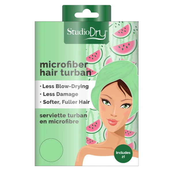 2-Pack: Studio Dry Microfiber Turban