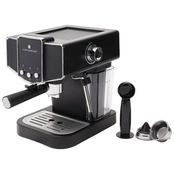 Cook's Essentials 15-Bar Pump Espresso Maker with Frother