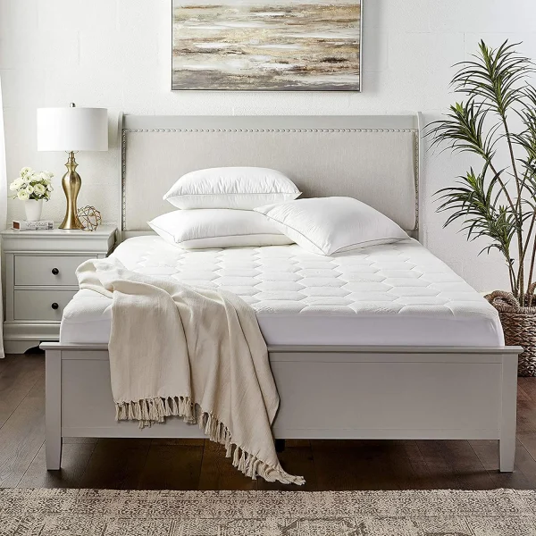 Zen Mattress King Cooling Bed Topper and Waterproof Protector with Deep Pockets