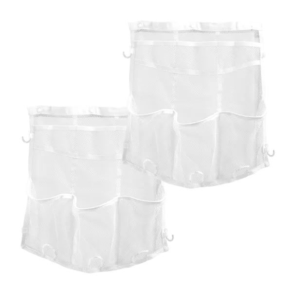 2-Pack: Casa Via Hanging Mesh Shower Organizer