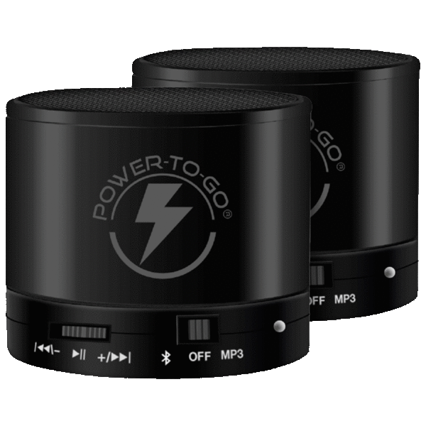 2-Pack: Power-to-Go Thunderboom Mini Bluetooth Speaker