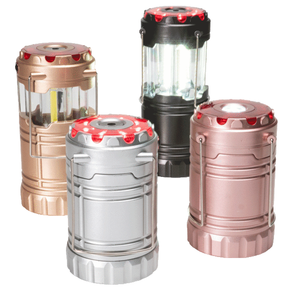 4-Pack: SecureBrite Pop-Up Lanterns with Flashlight & Emergency Flash