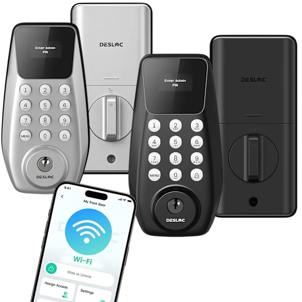 DESLOC C100 Plus Keyless Smart Deadbolt with Passcode & App Control