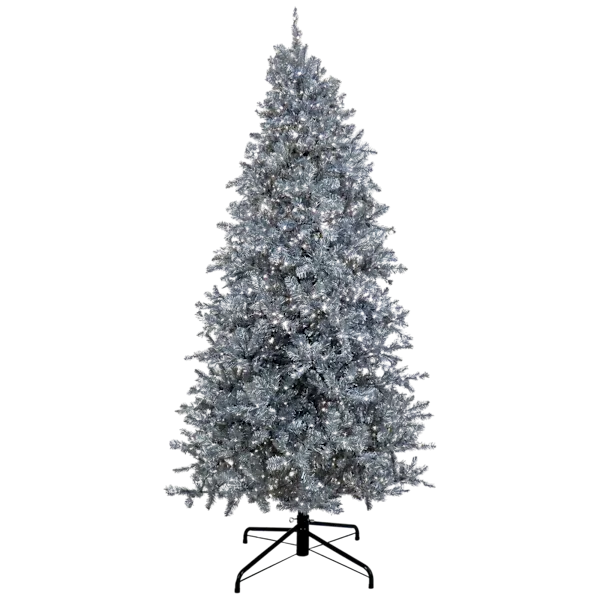 National Tree Company 9' Christmas Metallic Hinged Tree with 2000 LED Lights