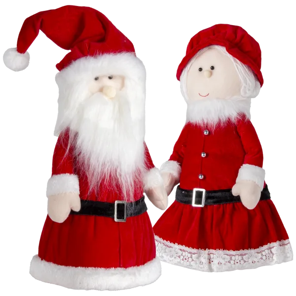 16" Velvet Figural Tree Topper