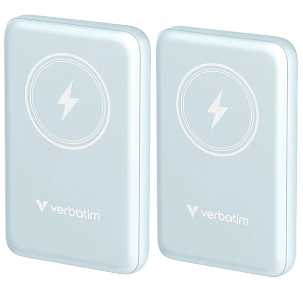 2-Pack: Verbatim Charge 'n' Go Magnetic Wireless Power Bank 10,000 mAh