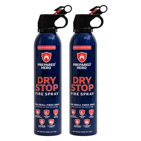 2-Pack: Prepared Hero Dry Stop Fire Spray