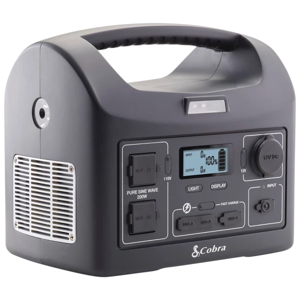 Cobra 200W Pure Sine Wave Portable Power Station