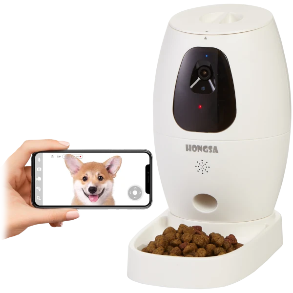 Hongsa Smart Pet Camera with Treat Dispenser and Night Vision