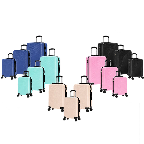 TUCCI Italy Colpi 3-Piece Hardside Luggage Set