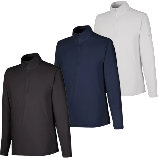3-Pack: Puma Men's Bandon Quarter-Zip Pullovers