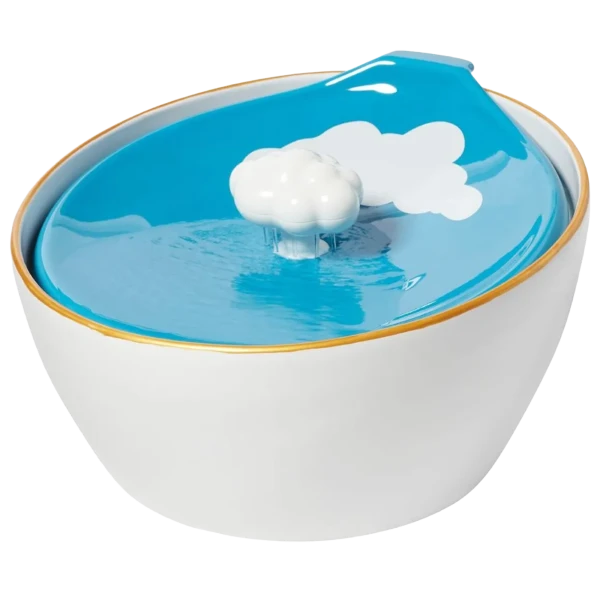Frisco Ceramic Clouds Dog & Cat Fountain
