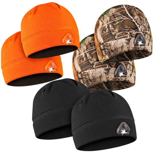 2-Pack: Panther Vision PowerCap LED Beanie