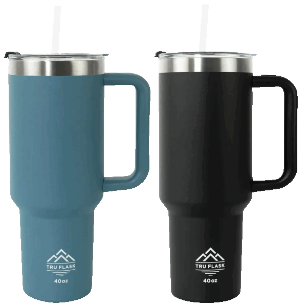 Pick-Your-2-Pack: 40oz TruFlask Tumblers with Handle