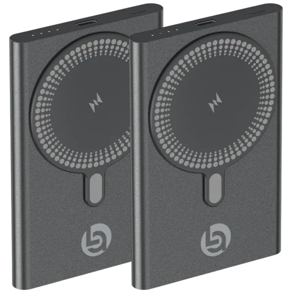 2-Pack: Lifestyle Advanced 5000mAh 15W Magnetic Wireless Charging Power Banks