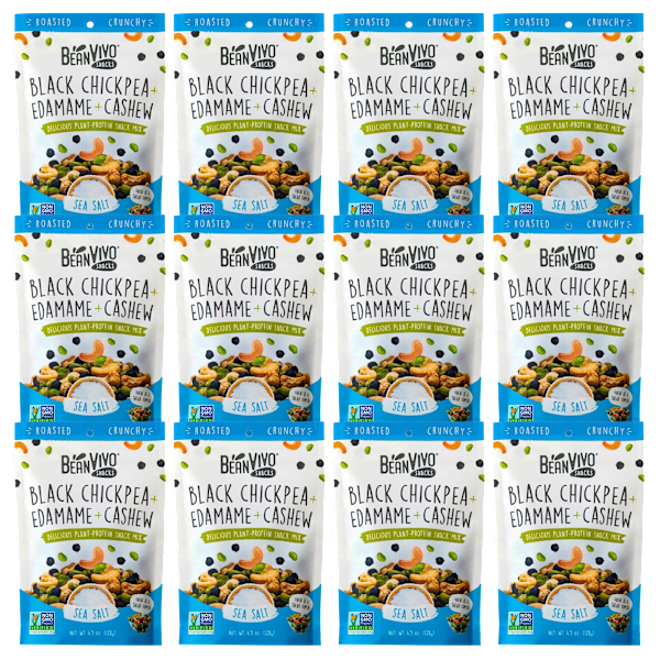 12-Pack: BeanVIVO Snack Mix (Sea Salt)