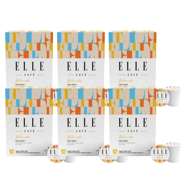 72-Pack: ELLE Café K-Cup Coffee Pods (Blonde)