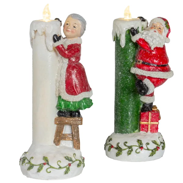 Valerie Parr Hill Holiday Character with Illuminated Candle