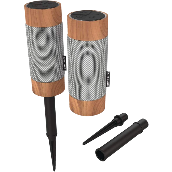 2-Pack: Kitsound Diggit2 Weatherproof Stereo Speakers
