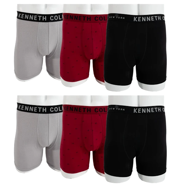6-Pack: Kenneth Cole New York Pima Cotton Modal Boxer Briefs