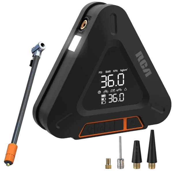 RCA Rechargeable Tire Inflator and Multifunction Emergency Tool