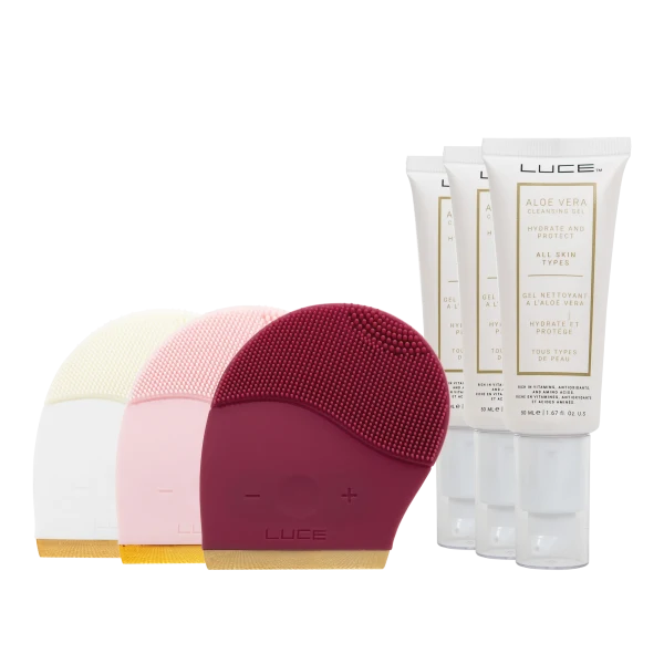 LUCE180 Pulsating Facial Cleansing and Anti-Aging Gift Set