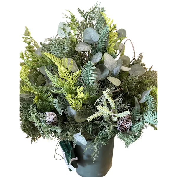 National Tree Company 28" Winter Garden Urn with Pinecones