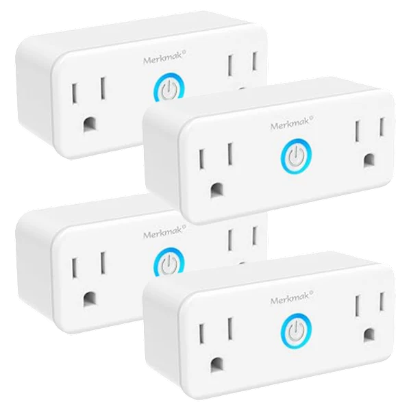 4-Pack: Mini Dual-Outlet Smart Wi-Fi Plugs