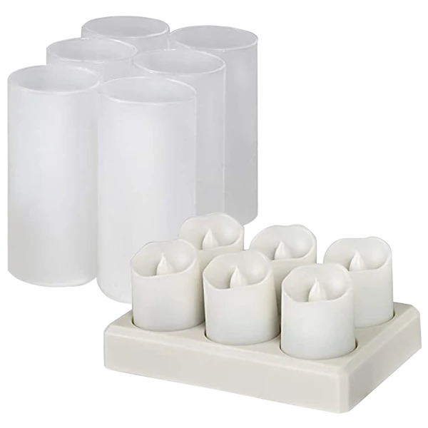 6-Pack: Rechargeable Tea Lights