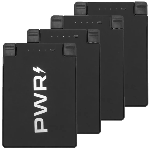 4-Pack: PWRcard 2500mAh Slim Power Banks