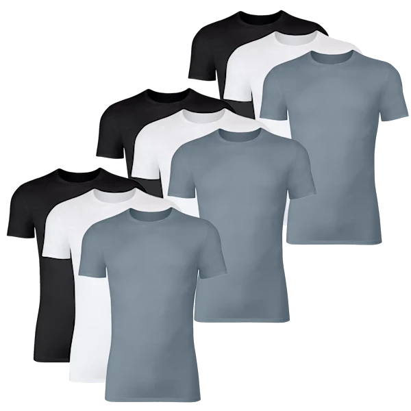 9-Pack: Hanes Originals SuperSoft Men's Crewneck T-Shirts (3x3 pack)