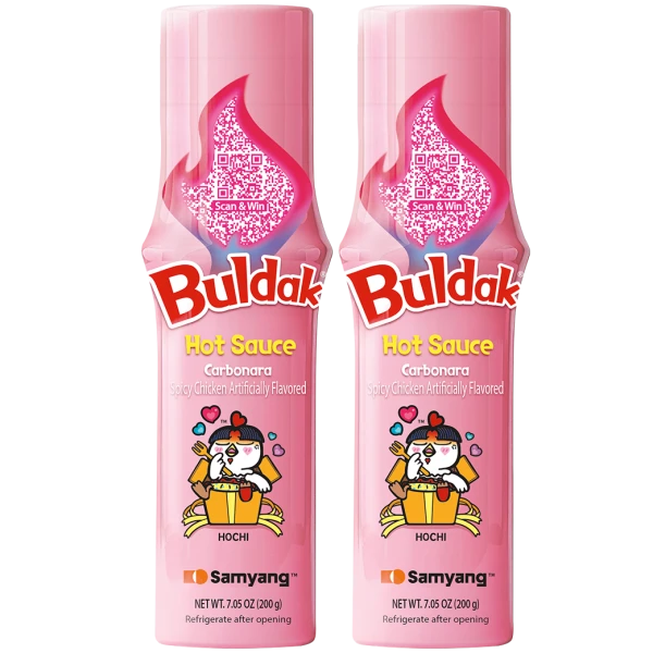 2-Pack: Samyang Buldak Carbonara Hot Sauce Jumbo (BB 5/29/26)
