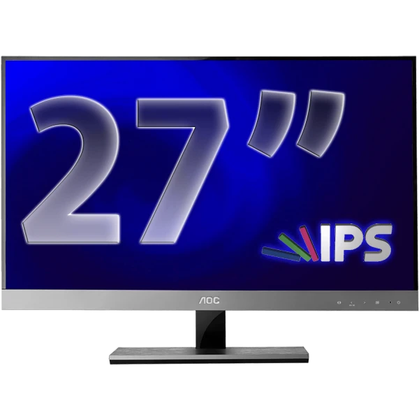 AOC 27" IPS LED Frameless Monitor Black (Refurbished)
