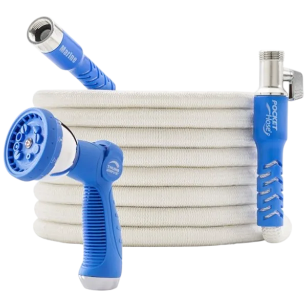 Pocket Hose 100FT Expandable Marine-Grade Garden Hose with Sprayer