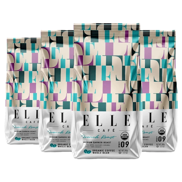 4-Pack: ELLE Café Whole Bean Coffee