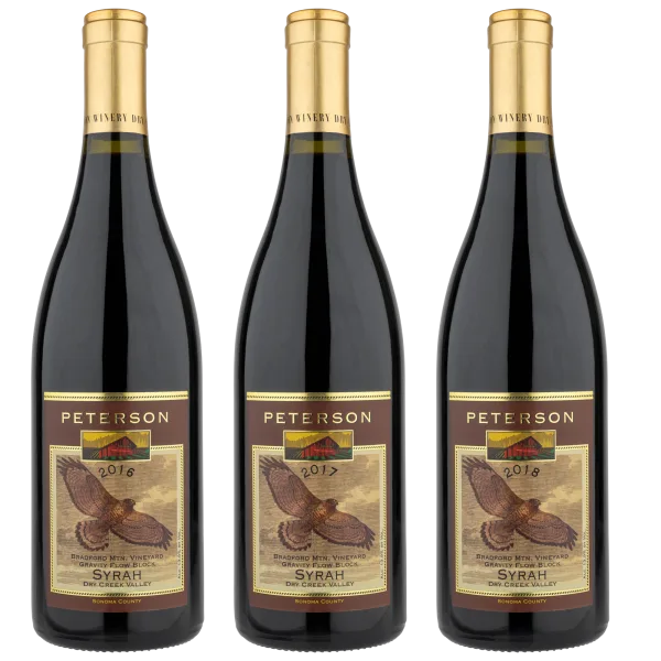 Peterson Bradford Vineyard Estate Syrah Vertical
